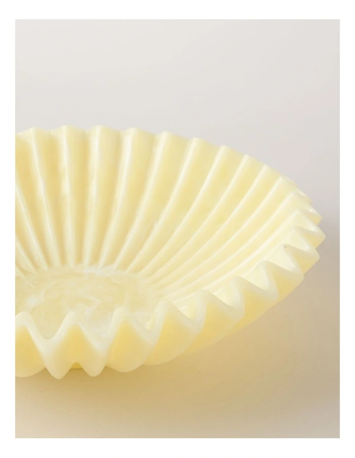 Pastel Brights Wavy Large Fruit Bowl 33.5cm in Yellow image 4