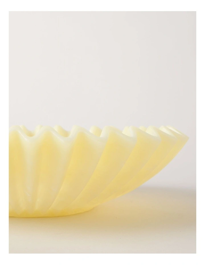 Pastel Brights Wavy Large Fruit Bowl 33.5cm in Yellow image 5