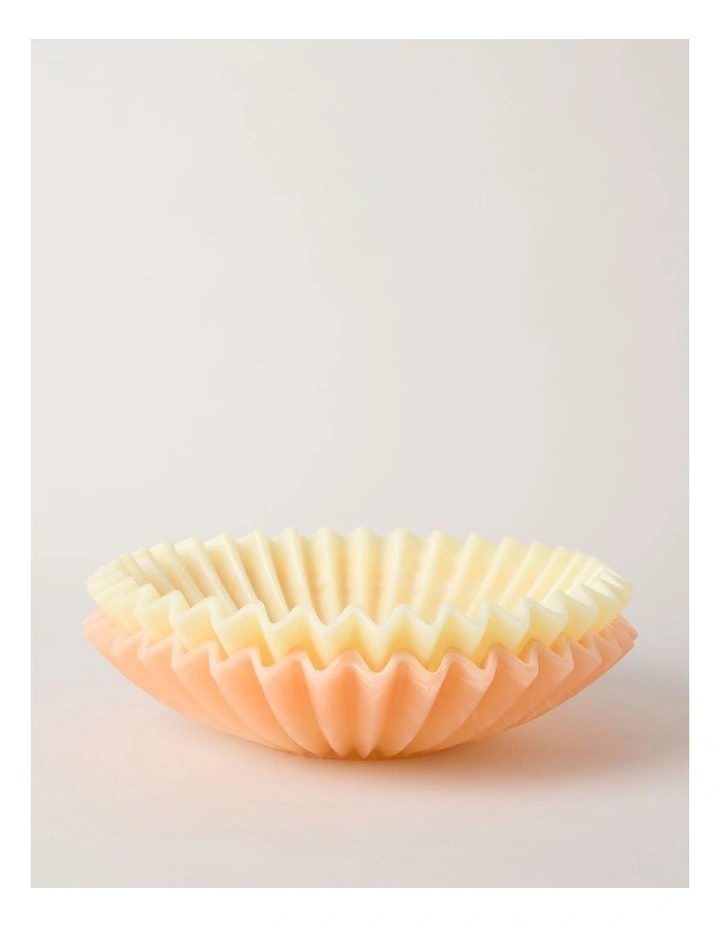 Pastel Brights Wavy Large Fruit Bowl 33.5cm in Yellow image 6
