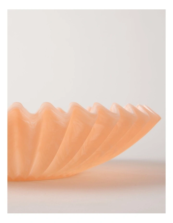 Pastel Brights Wavy Large Fruit Bowl 33.5cm in Peach image 5