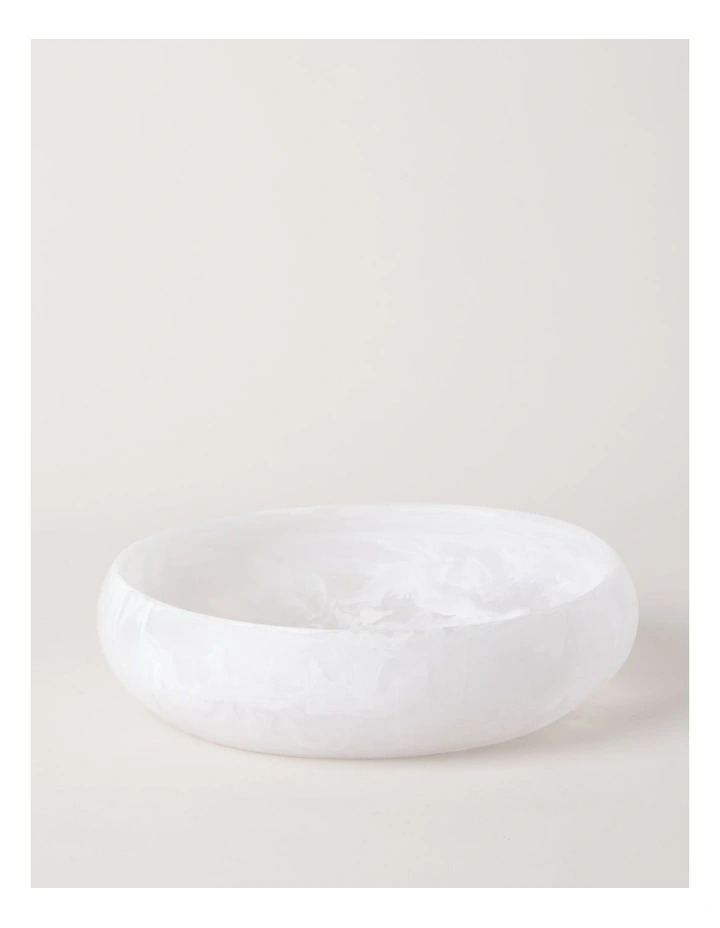 Pastel Brights Round Deep Salad Bowl 29cm in White image 1