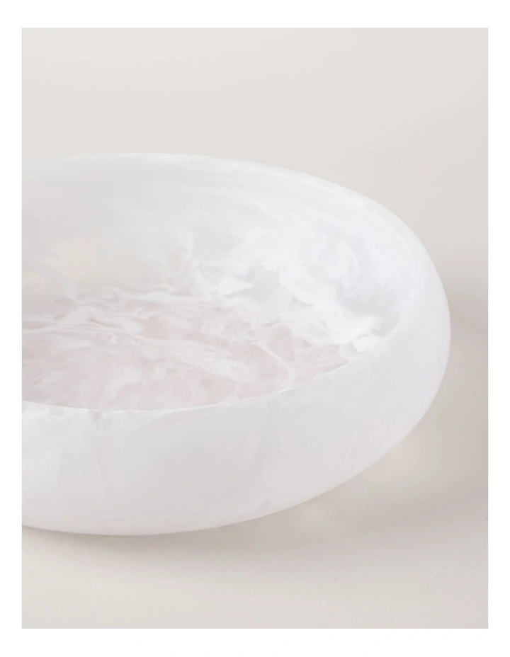 Pastel Brights Round Deep Salad Bowl 29cm in White image 4