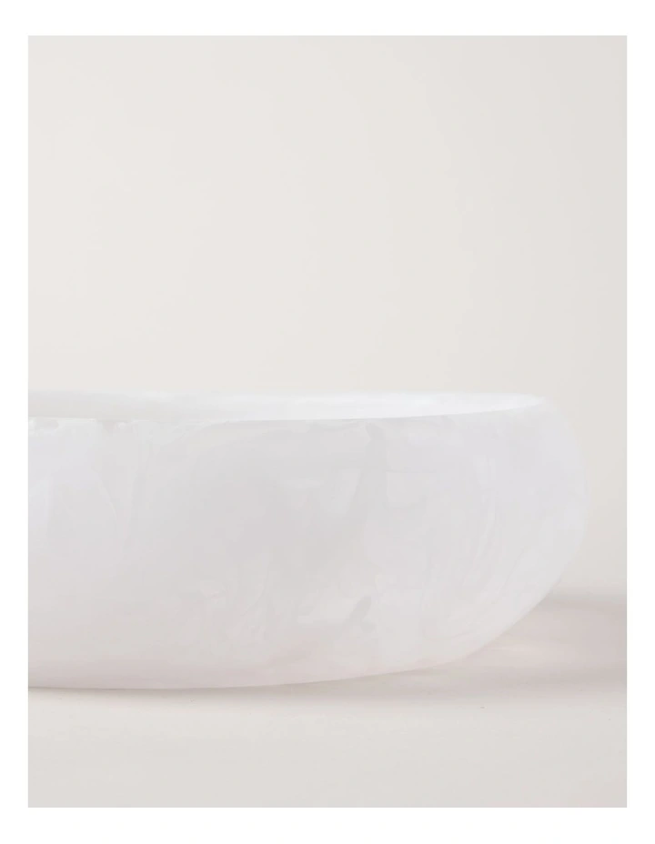Pastel Brights Round Deep Salad Bowl 29cm in White image 5