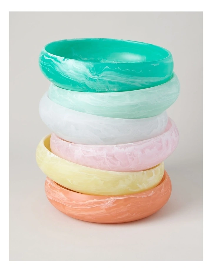 Pastel Brights Round Deep Salad Bowl 29cm in Light Blue image 6