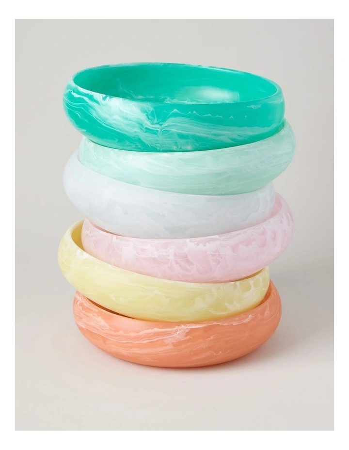 Pastel Brights Round Deep Salad Bowl 29cm in Yellow image 6