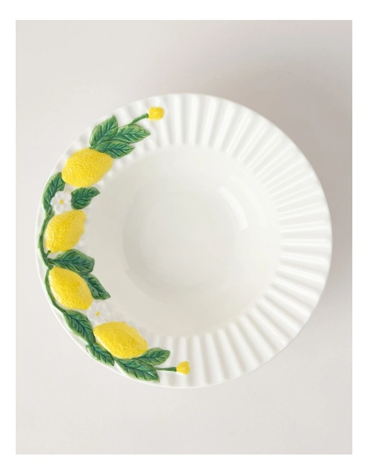 Ribbed Lemons Large Bowl 25.5cm image 1