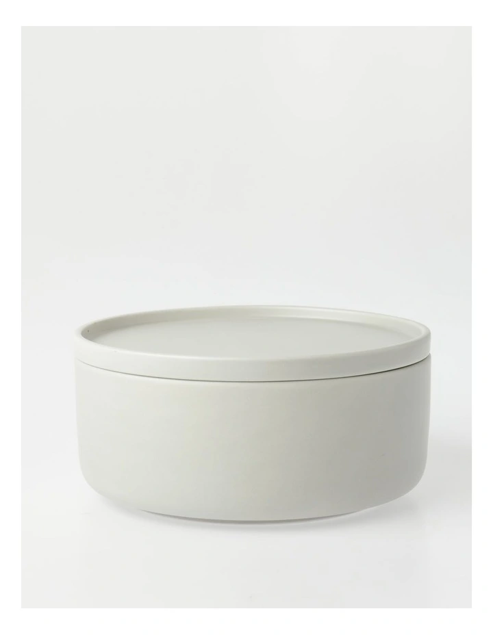 Medium Lidded Bowl Grey image 1