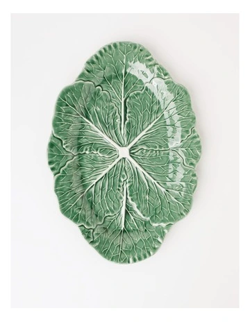 Cabbage Oval Platter in Green
