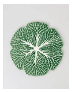 Cabbage Charger Plate in Green