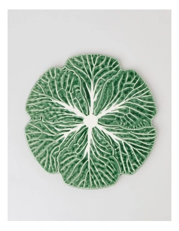 Cabbage Charger Plate in Green