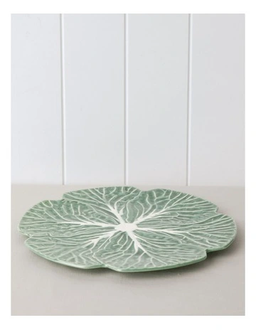 Cabbage Charger Plate in Green
