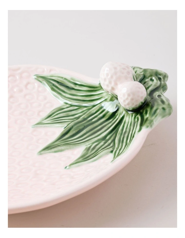 Strawberry Serving Platter in Pink image 3