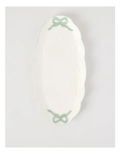 Bow Oval Platter Green