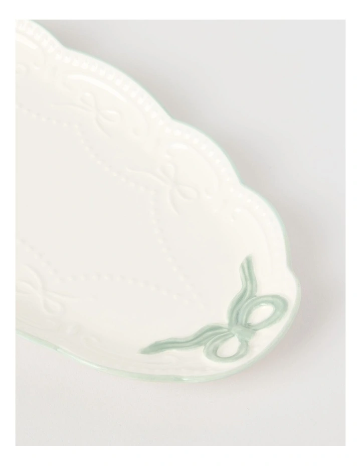 Bow Oval Platter Green image 2