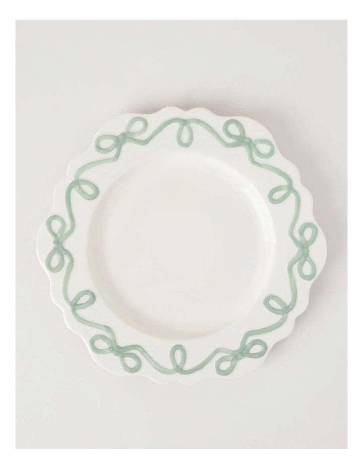 Bow Round Platter Green image 1