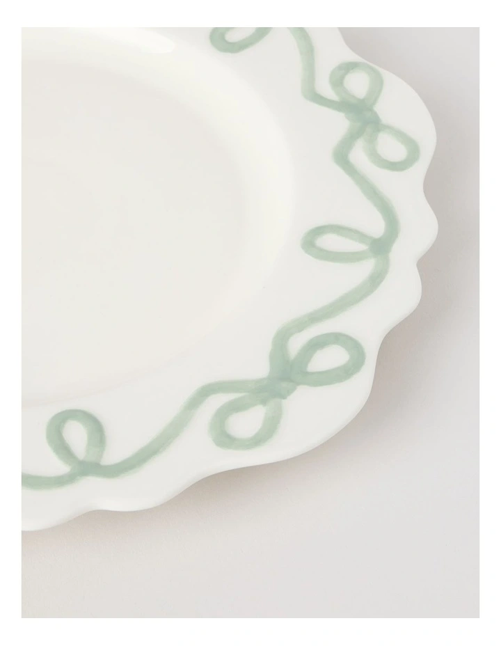 Bow Round Platter Green image 3