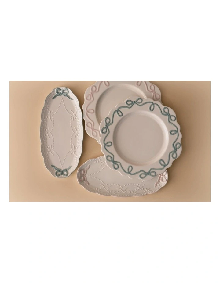 Bow Round Platter Green image 4