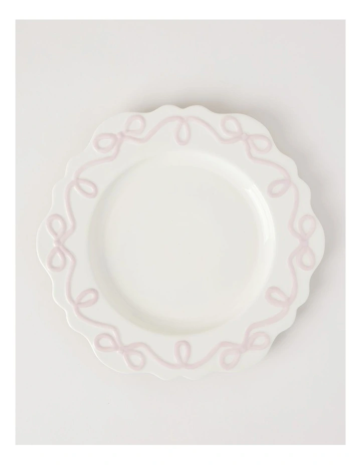 Bow Round Platter Pink image 1