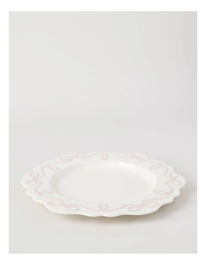 Bow Round Platter Pink image 2