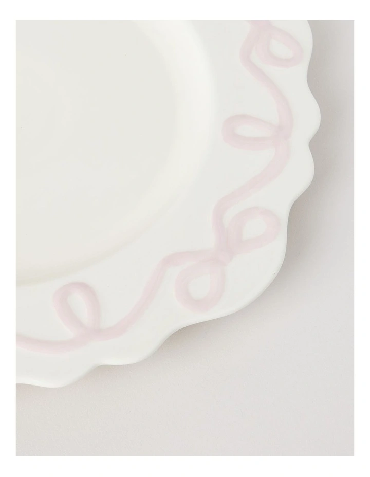 Bow Round Platter Pink image 3