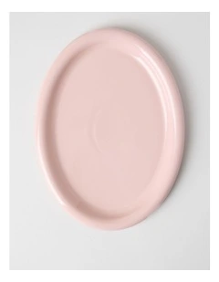 Bubble Oval Platter in Bubblegum