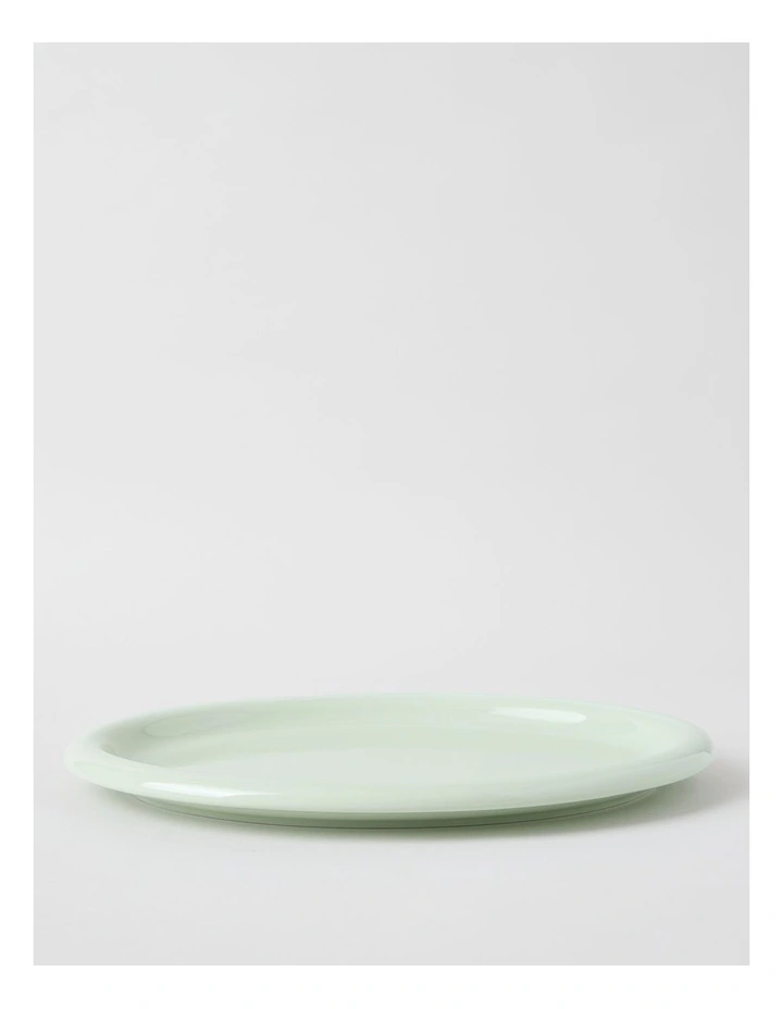 Bubble Oval Platter in Mint Green image 3