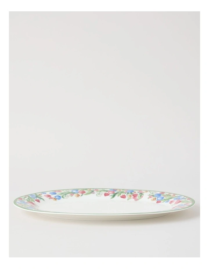 Tulips Oval Platter in Multi image 2