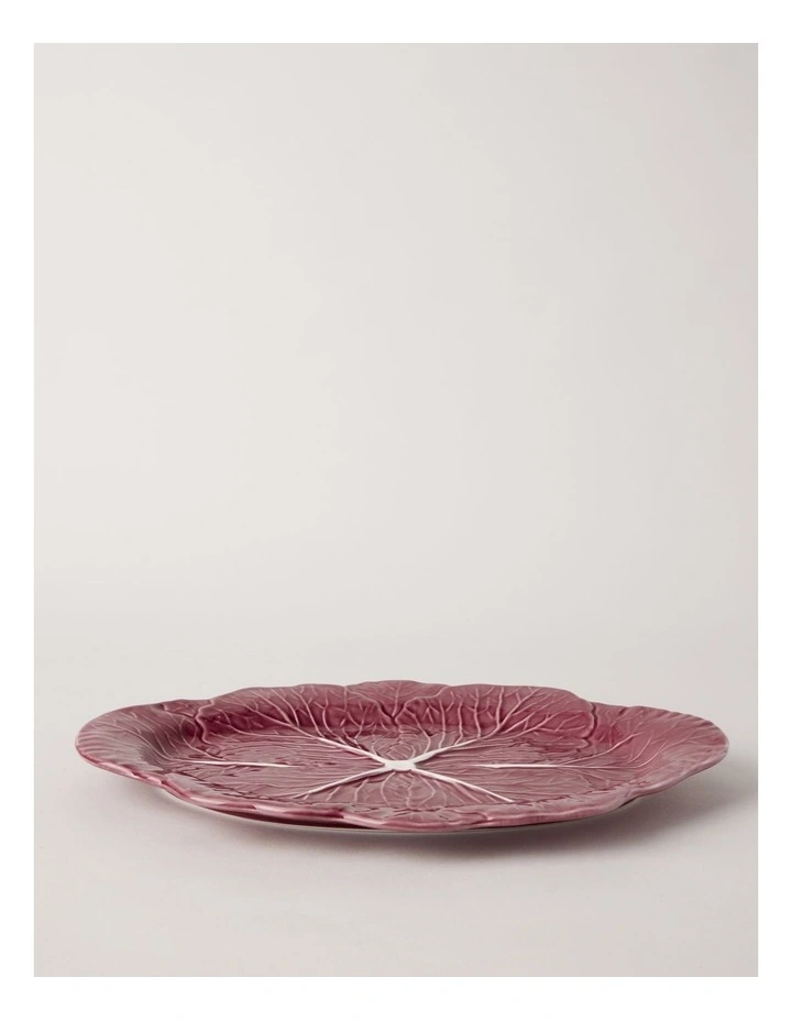 Cabbage Oval Serving Platter 37.5cm in Red image 2