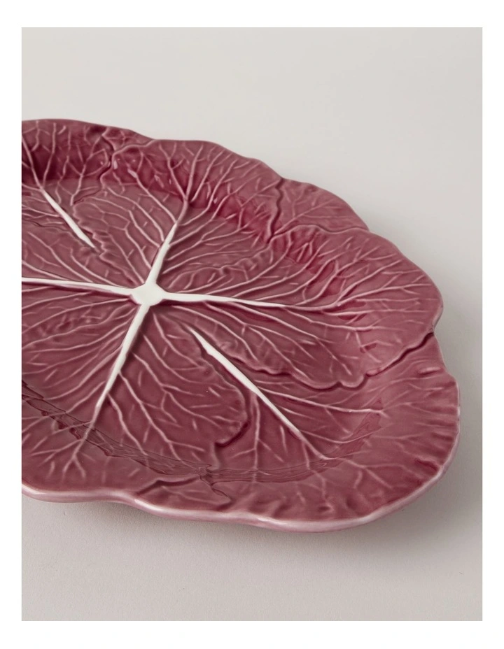 Cabbage Oval Serving Platter 37.5cm in Red image 3