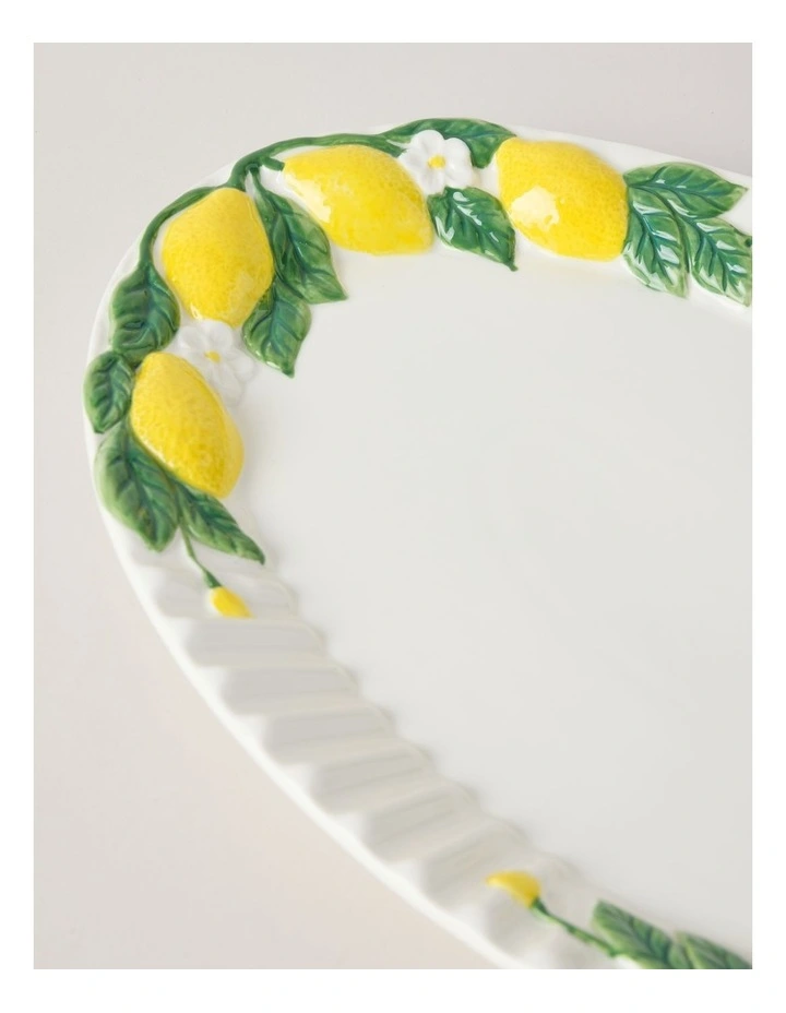 Ribbed Lemons Oval Platter 40.8cm image 3