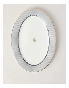 Honey Bee Oval Platter 35.7cm