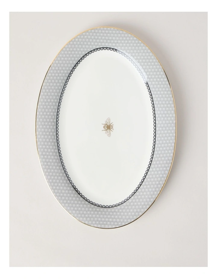 Honey Bee Oval Platter 35.7cm image 1
