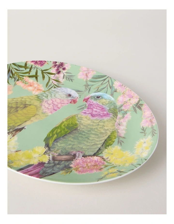 Lauren Stringini Princess Parrot Oval Platter 35.5cm in Green image 2