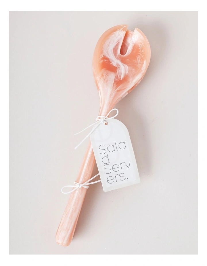 Pastel Brights Salad Server Set of 2 in Peach image 3