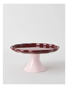 Cherry Coded Cakestand in Red