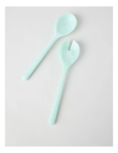 Pastel Brights Salad Server Set of 2 in Light Blue