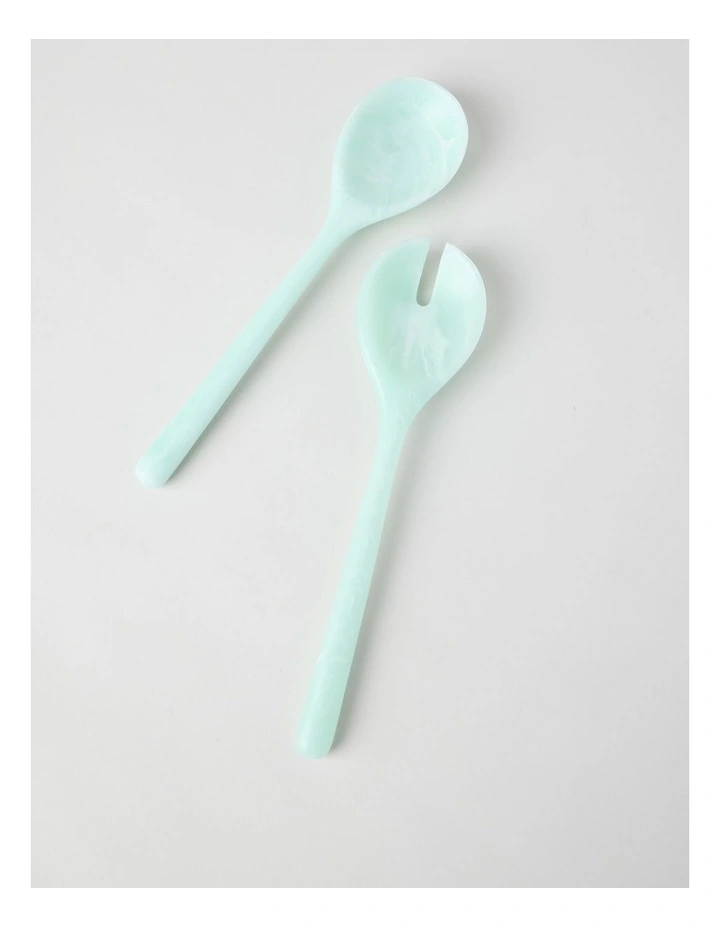 Pastel Brights Salad Server Set of 2 in Light Blue image 1