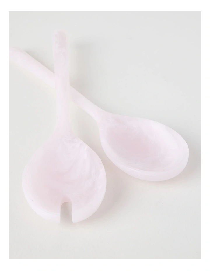 Pastel Brights Salad Server Set of 2 in Pink image 2