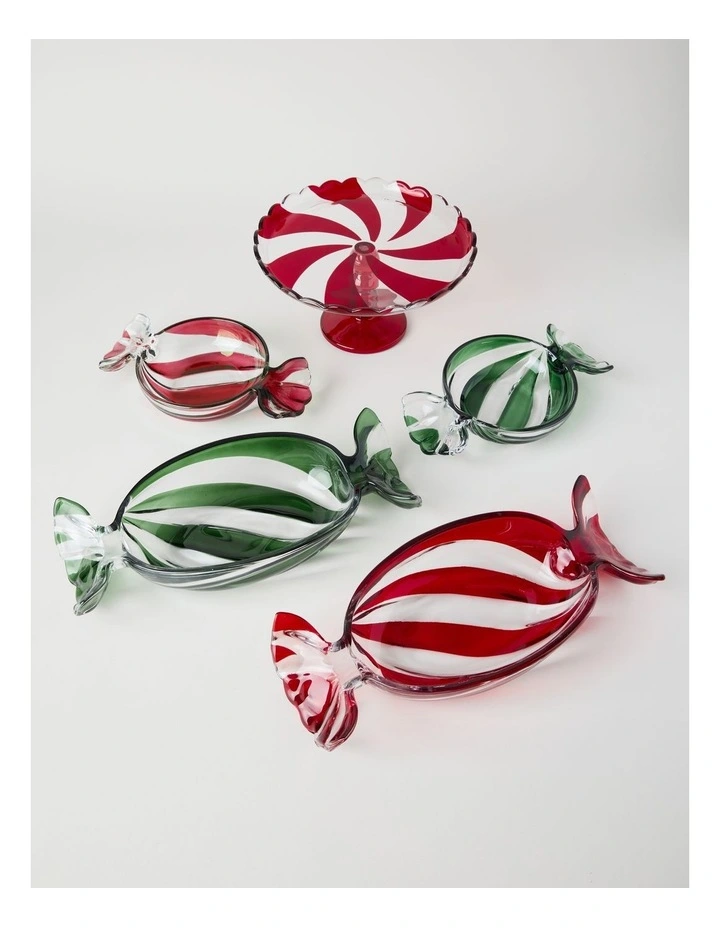 Christmas Candy Cane Cake Stand 25cm in Red image 7