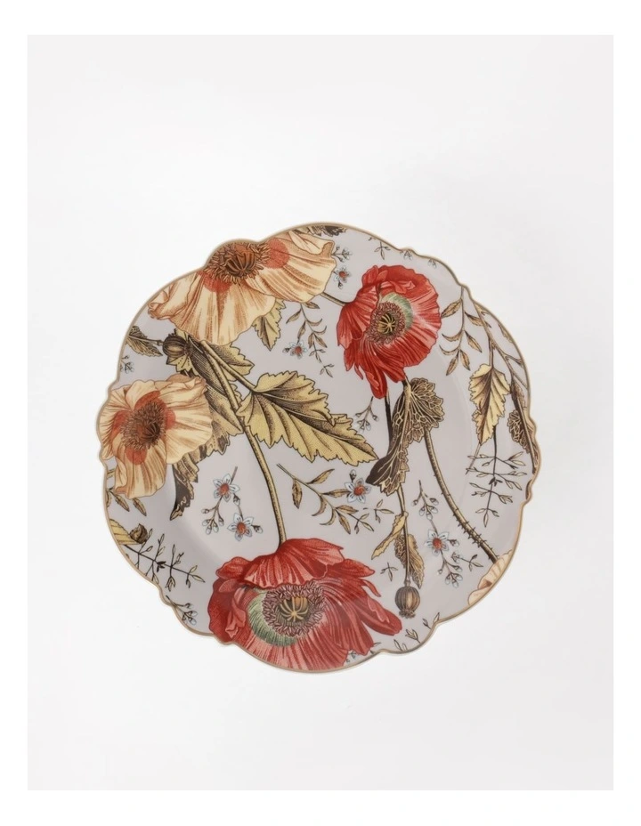 Heritage Winter Floral Footed Cake Stand in Pink MYER