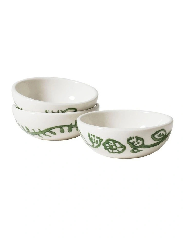 Australian Farmhouse Condiment Bowls Set Of 3 in White image 3