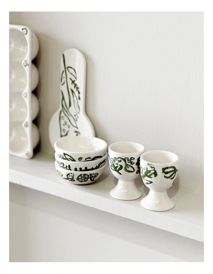 Australian Farmhouse Condiment Bowls Set Of 3 in White image 5