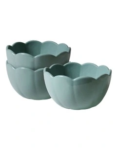 French Bazaar Condiment Bowls Set Of 3 in Gum Leaf