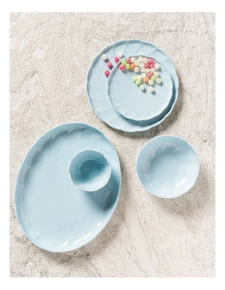 French Bazaar Condiment Bowls Set Of 3 in Ice Blue image 2