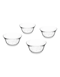 Big Love Dreamy Dessert Dishes Set of 4 in Clear