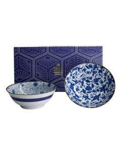 Haru Mixed Bowl 19x7.5cm 2 Piece in Blue