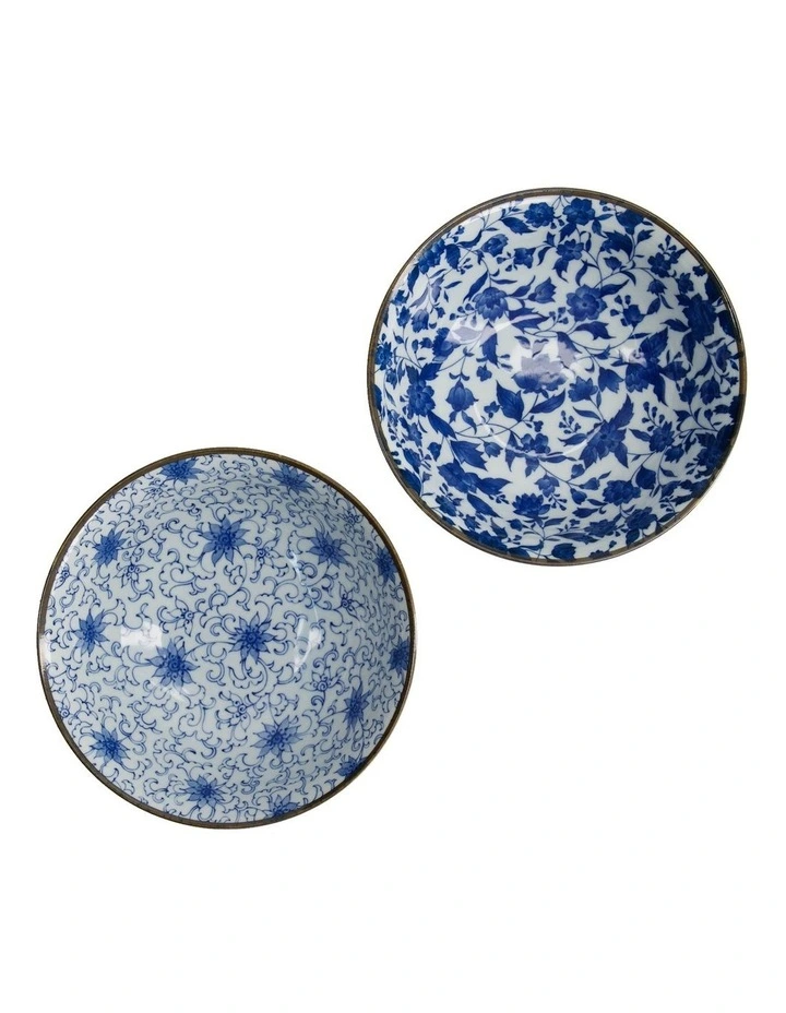 Haru Mixed Bowl 19x7.5cm 2 Piece in Blue image 2