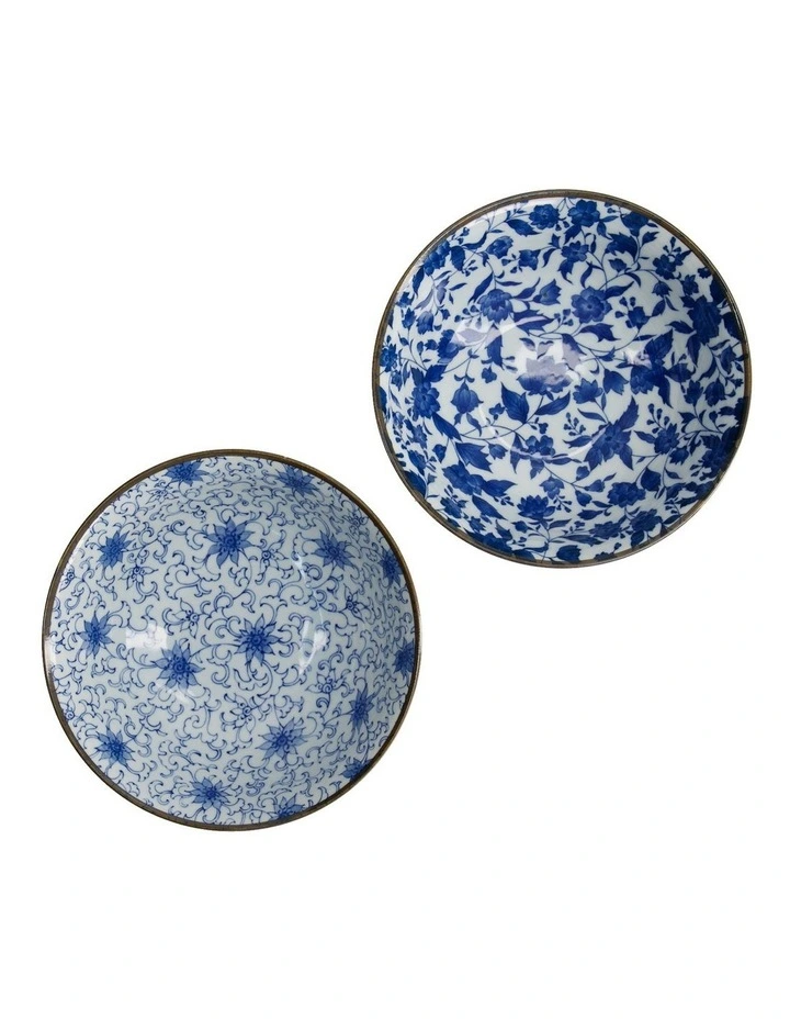 Haru Mixed Bowl 19x7.5cm 2 Piece in Blue image 3