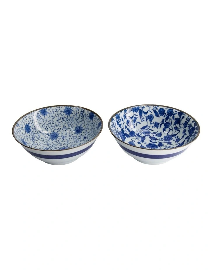 Haru Mixed Bowl 19x7.5cm 2 Piece in Blue image 4