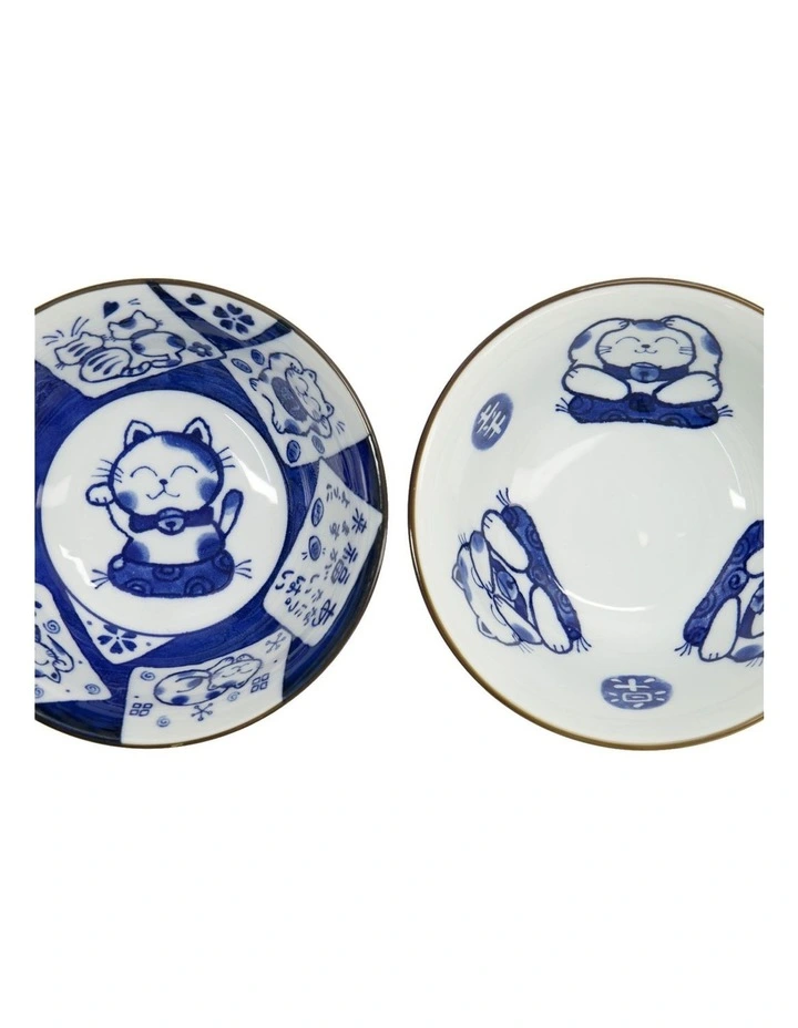 Kawaii Neko Bowl With Chopsticks 2 Piece in Multi image 5